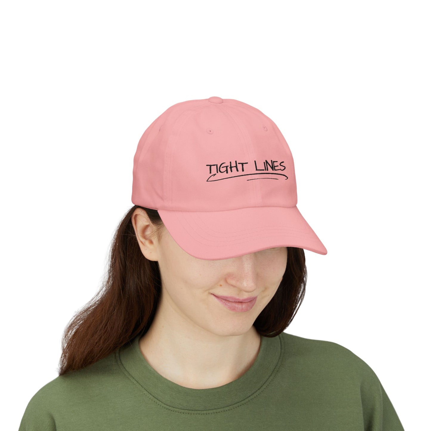 Tight Lines Embroidered Hat (Dark Logo)