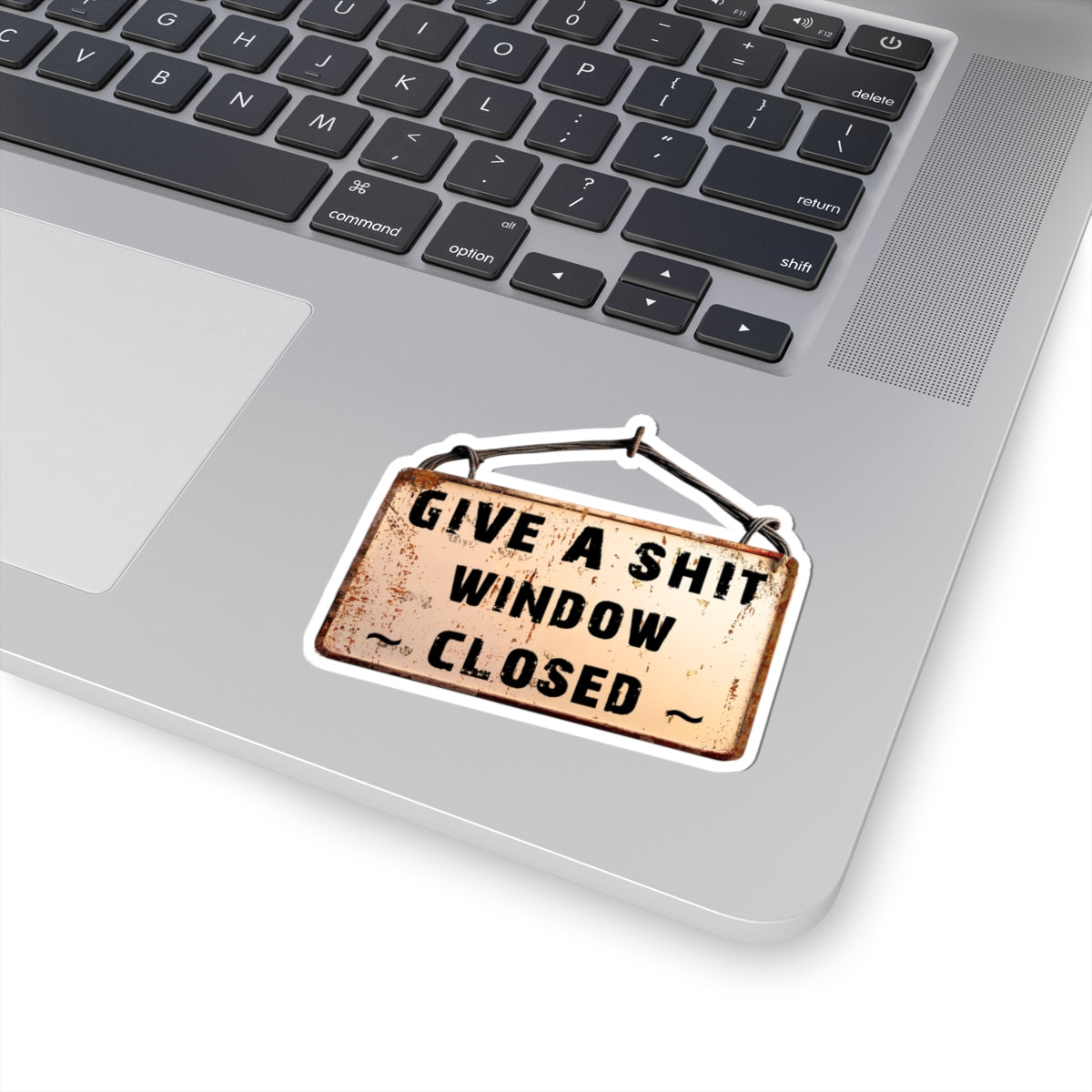 Funny Window Closed Kiss-Cut Stickers, Laptop Decorations, Hilarious Gifts, Quirky Home Decor, Humorous Accessories
