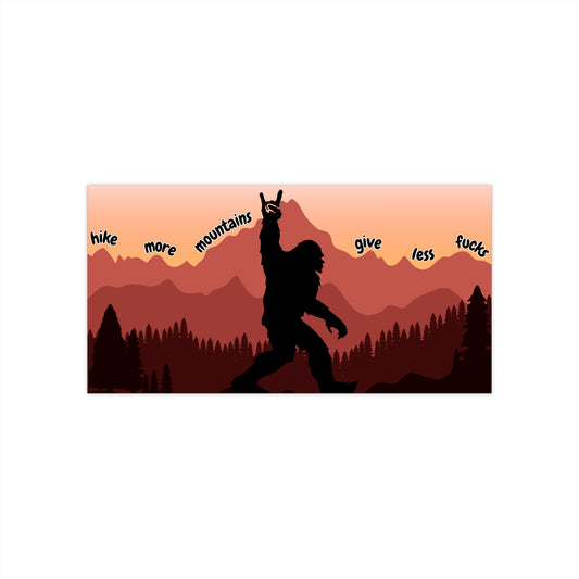 Hike More Mountains Bumper Stickers, for Adventure Seekers, Outdoor Enthusiasts, Funny Car Decals, Wilderness Lover Gifts, Hiking, Camping