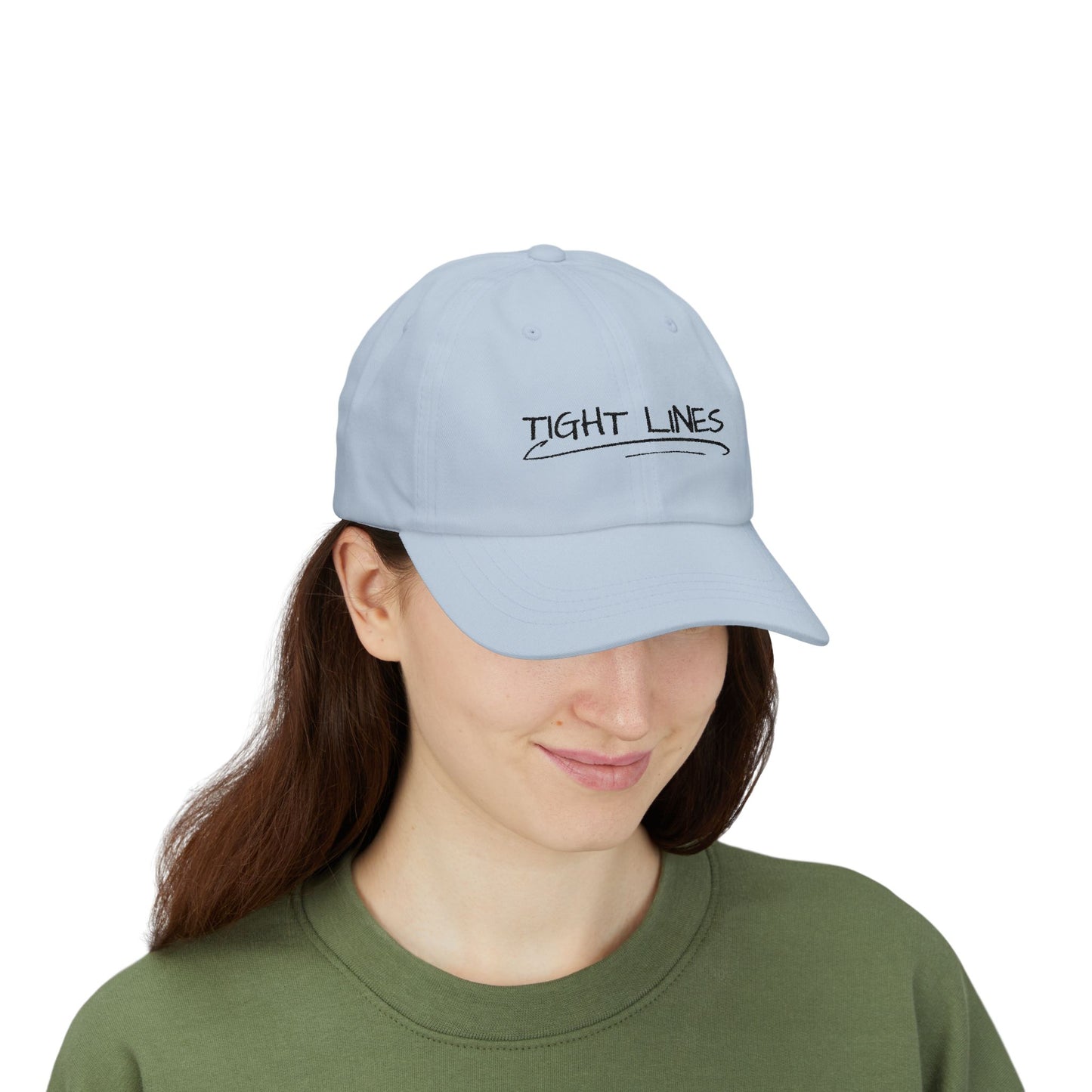 Tight Lines Embroidered Hat (Dark Logo)