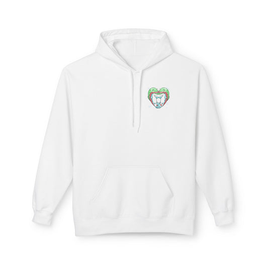 Trout Heart Hoodie, Cozy Fishing Sweatshirt with Graphic Trout Design, Perfect Outdoor & Casual Wear for Anglers