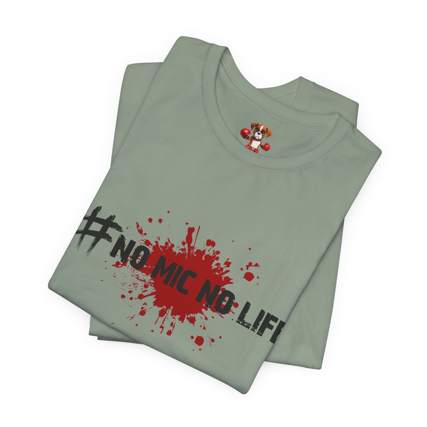 #No Mic No Life Unisex Tee, Fans of Zombie Culture, Graphic Tee for Casual Wear, Gamer Essentials, Zombie Apocalypse Survival Gear