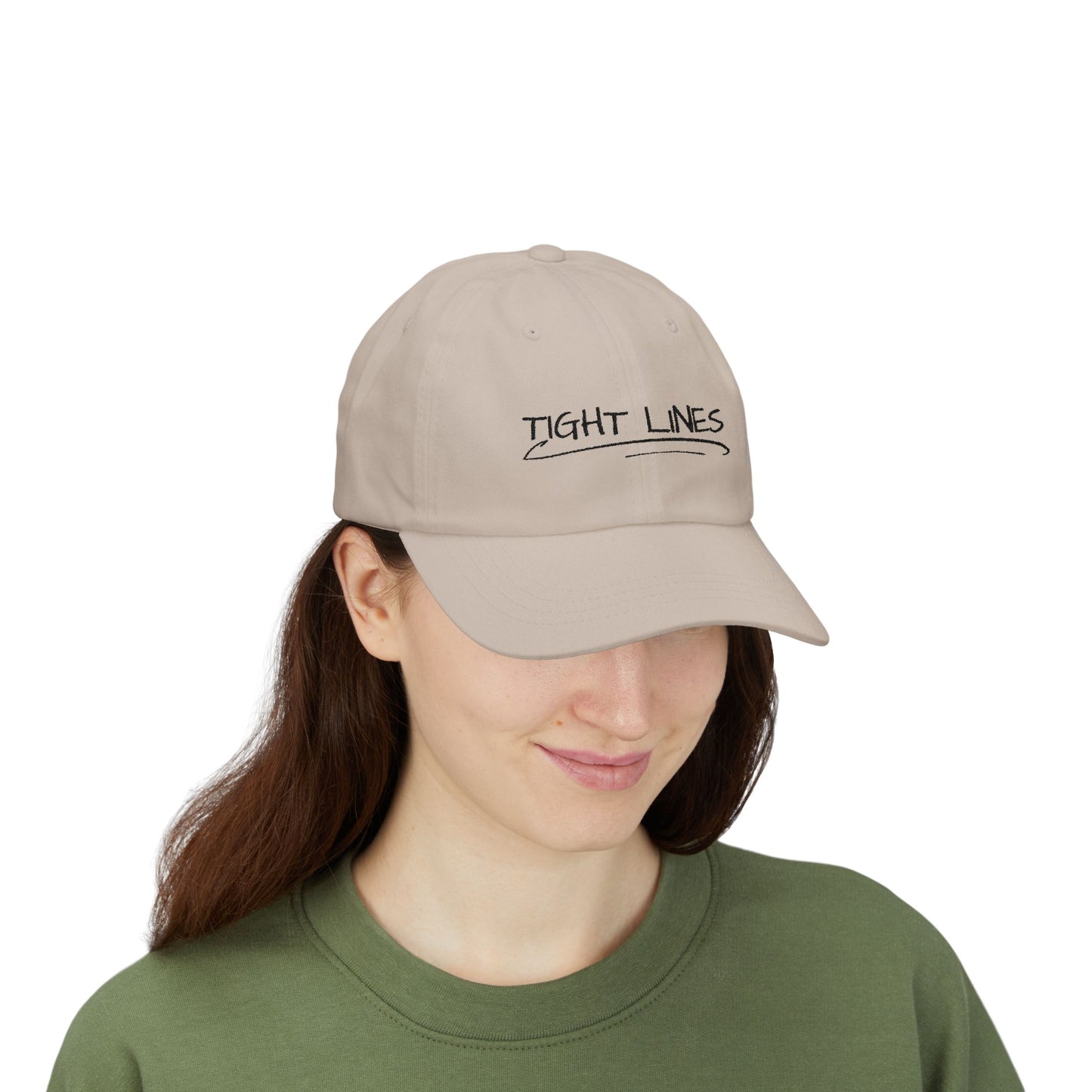 Tight Lines Embroidered Hat (Dark Logo)