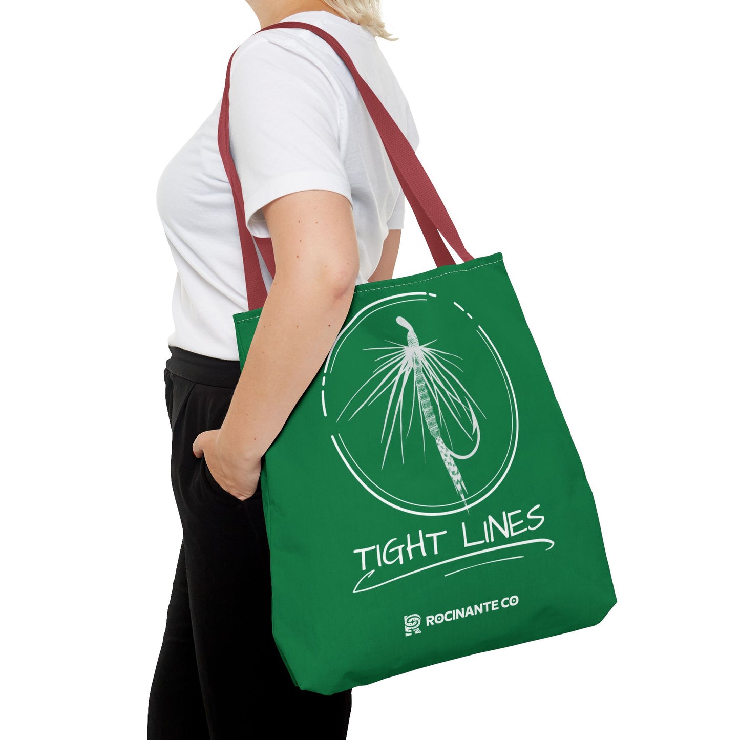 Tight Lines Tote Bag (Green)