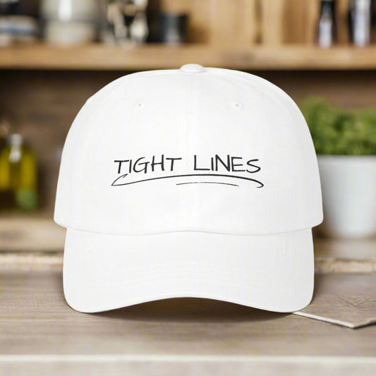 Tight Lines Embroidered Hat (Dark Logo)