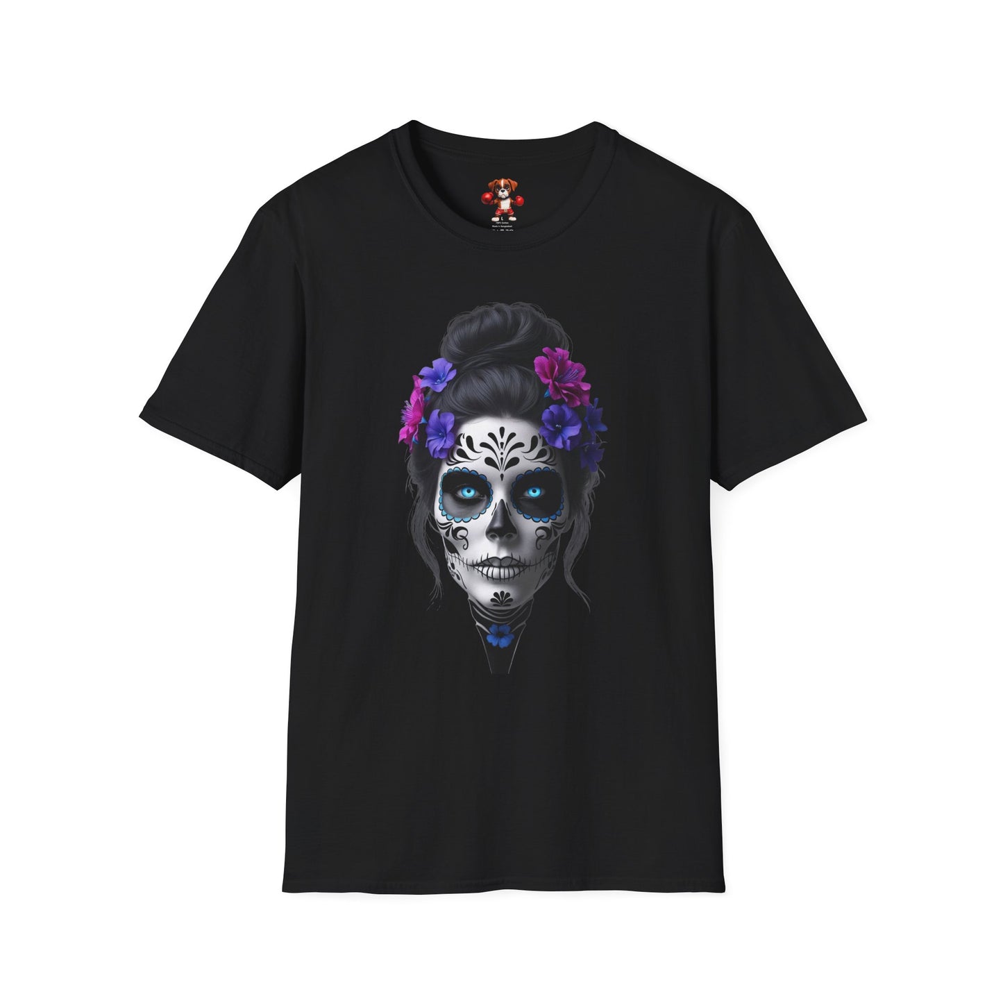 Day of the Dead T-Shirt, Skull Graphic Tee, Unisex Casual Shirt, Halloween Apparel, Festival Clothing, Gift for Her