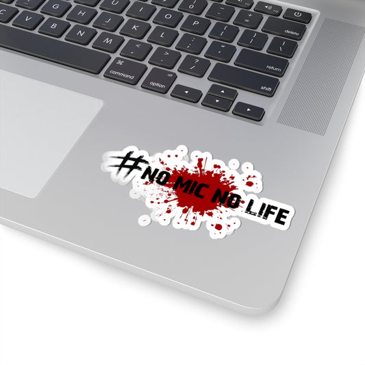 #No Mic No Life Kiss-Cut Stickers | Gaming Stickers, Laptop Decals, Unique Gift, Skateboard Stickers