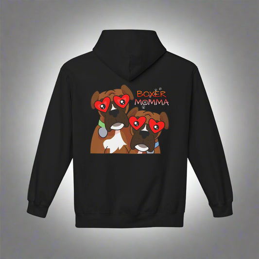Unisex Boxer Momma Hoodie - Soft, Cozy Dog Lover Sweatshirt, Perfect Gift for Boxer Moms & Pet Lovers, Casual Pullover Top