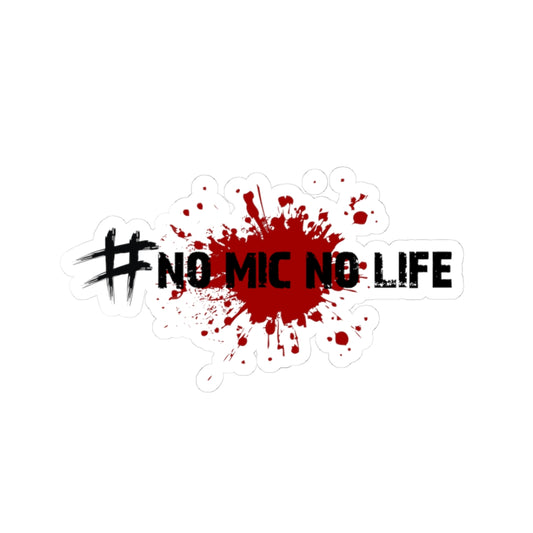 #No Mic No Life Kiss-Cut Stickers | Gaming Stickers, Laptop Decals, Unique Gift, Skateboard Stickers