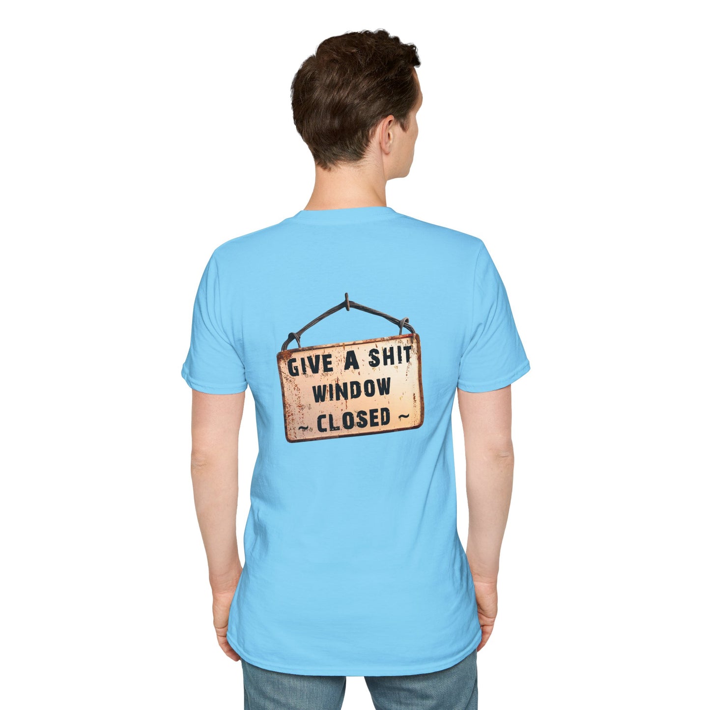 Funny Window Closed Unisex T-Shirt, Casual Wear, Gift for Friends, Humor Tee, Everyday Comfort, Sassy Statement Shirt
