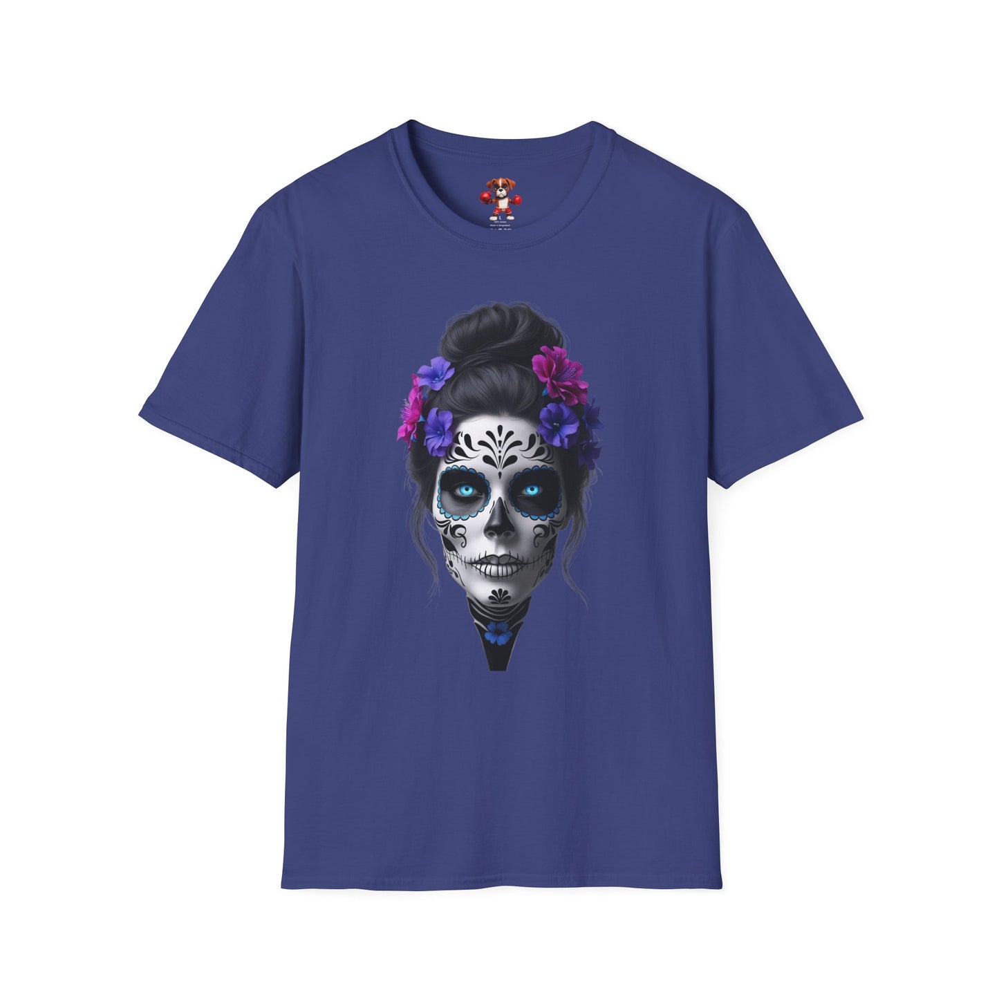 Day of the Dead T-Shirt, Skull Graphic Tee, Unisex Casual Shirt, Halloween Apparel, Festival Clothing, Gift for Her