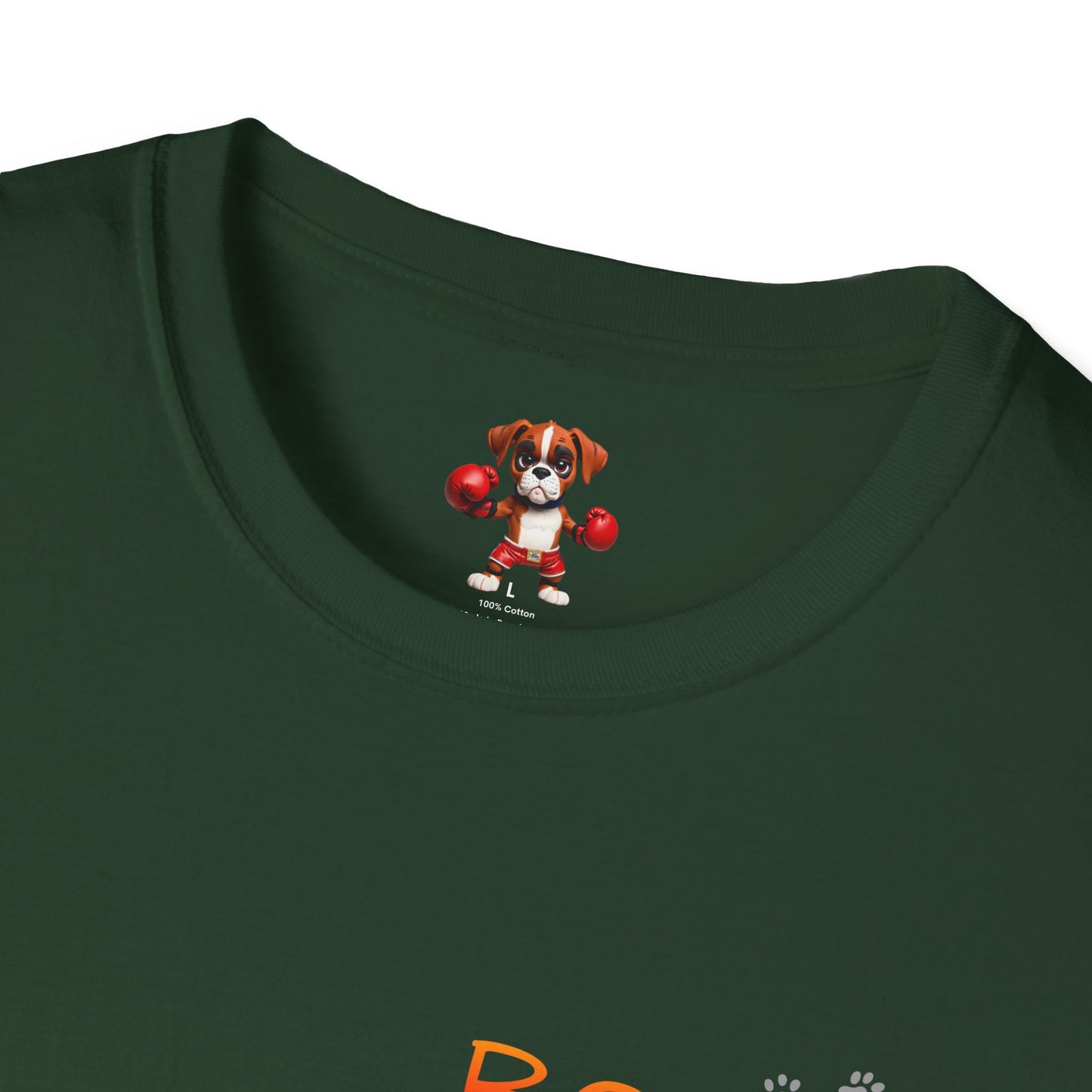 Unisex Boxer Momma T-Shirt - Softstyle Cotton Tee, Dog Lover Gift, Casual Fit, Pet Mom Shirt, Comfortable & Durable