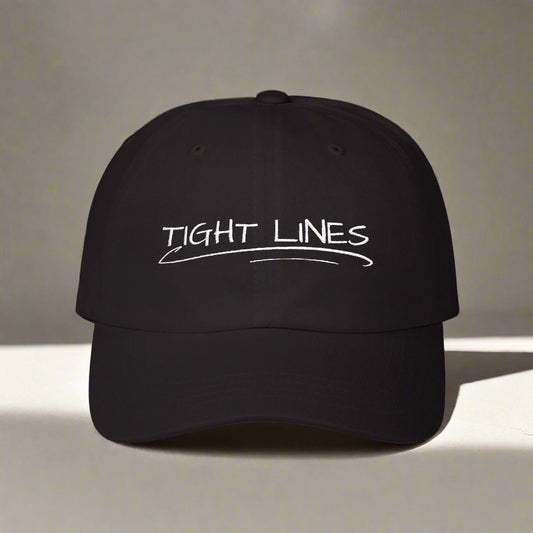 Tight Lines Embroidered Hat (Light Logo)