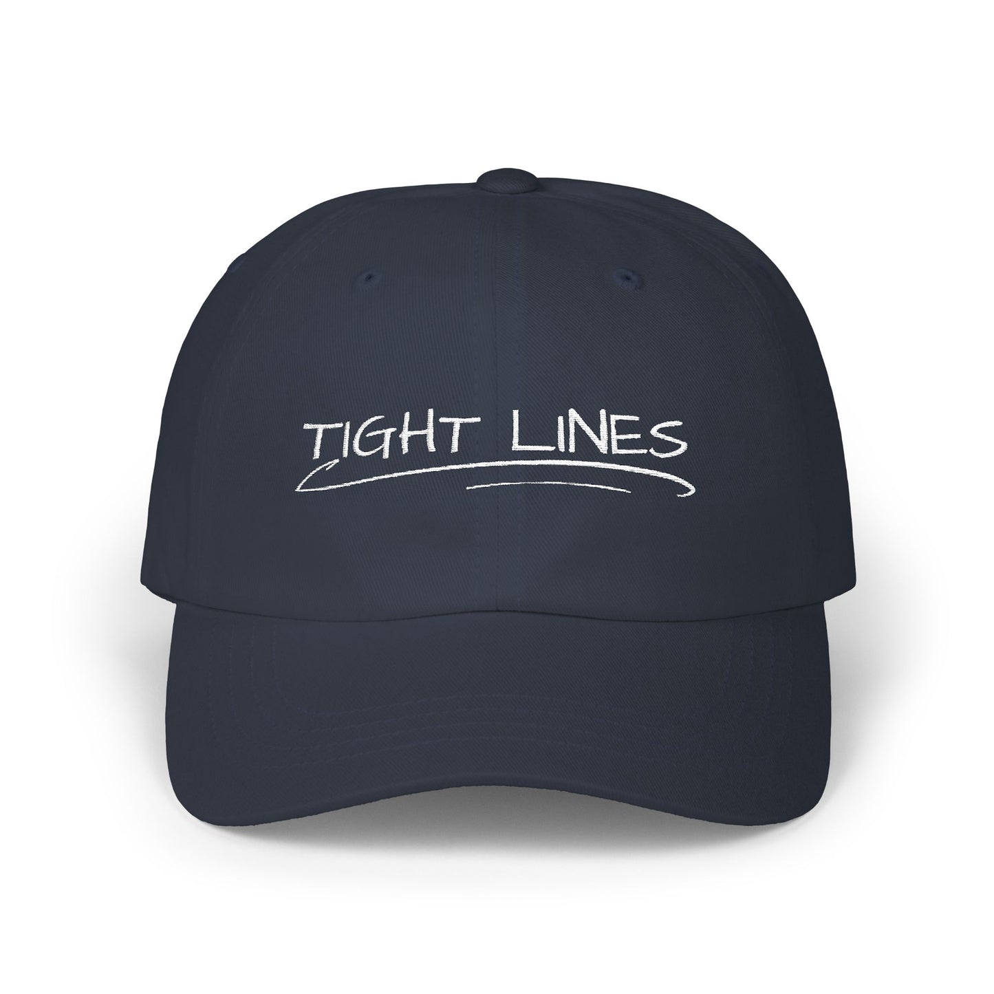 Tight Lines Embroidered Hat (Light Logo)