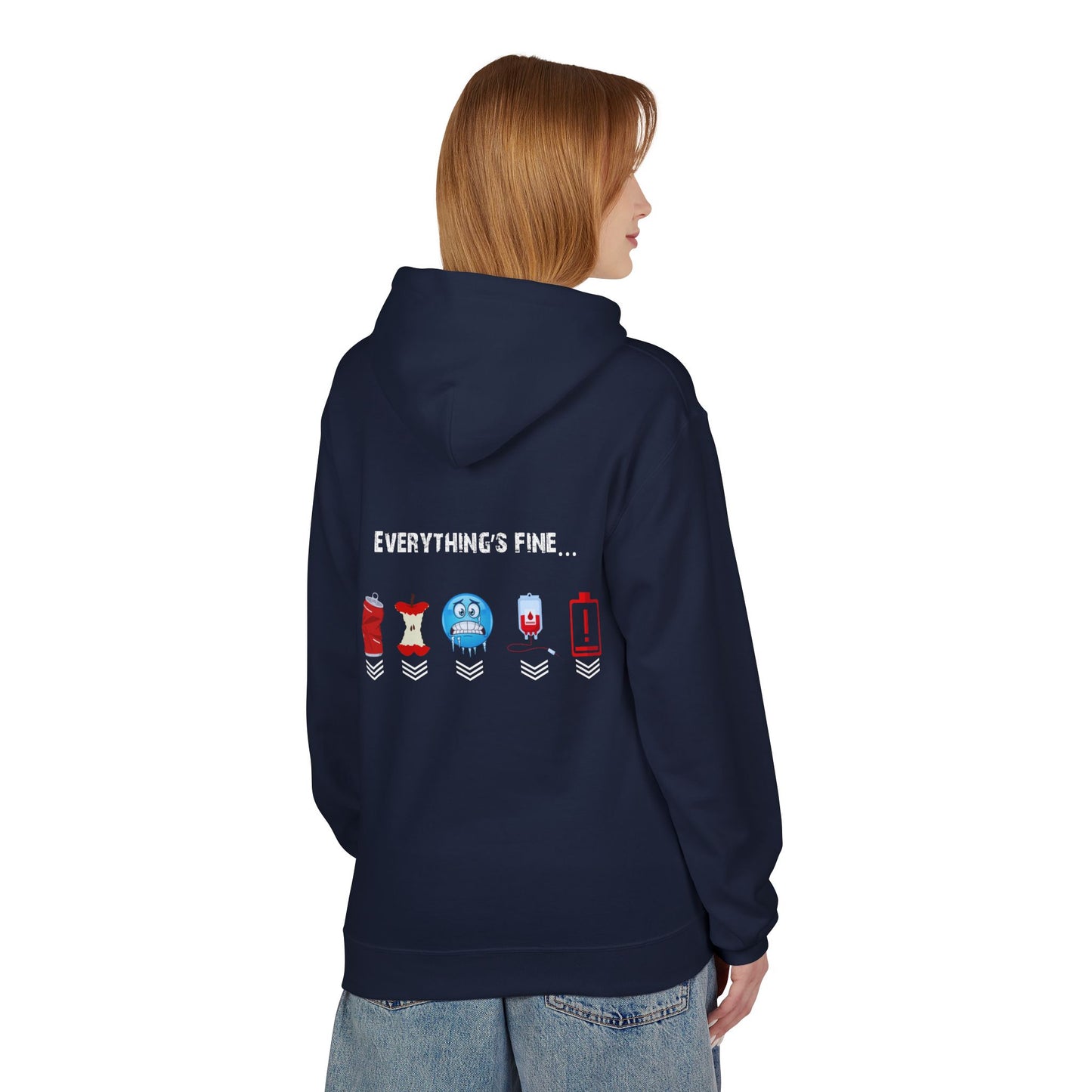 Everything's Fine Gamer Fleece Hoodie