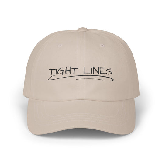 Tight Lines Embroidered Hat (Dark Logo)