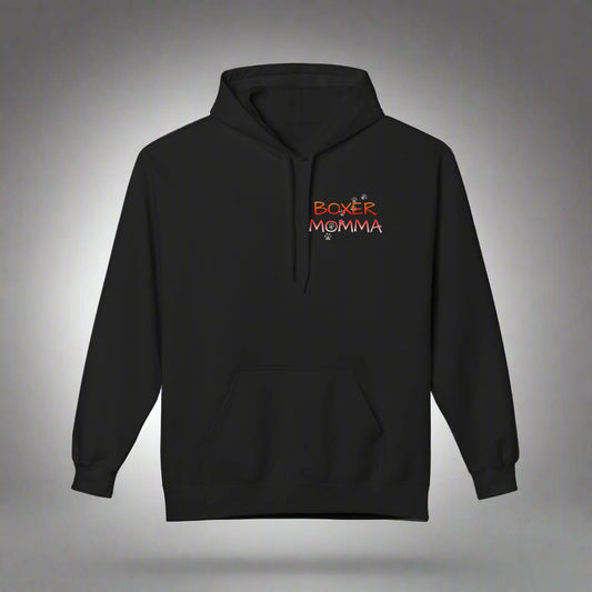 Unisex Boxer Momma Hoodie - Soft, Cozy Dog Lover Sweatshirt, Perfect Gift for Boxer Moms & Pet Lovers, Casual Pullover Top